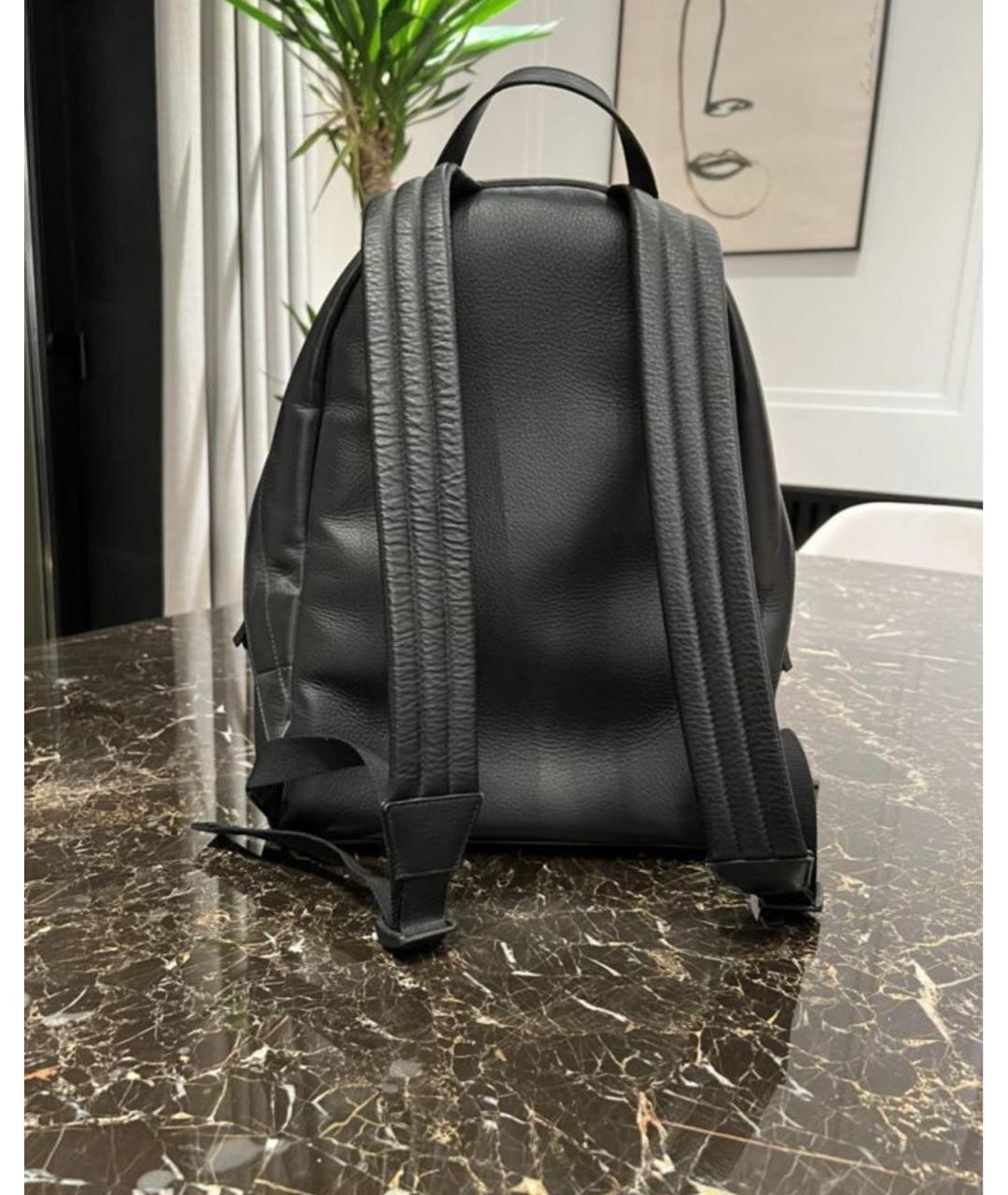 BALENCIAGA Черный кожаный рюкзак, фото 4