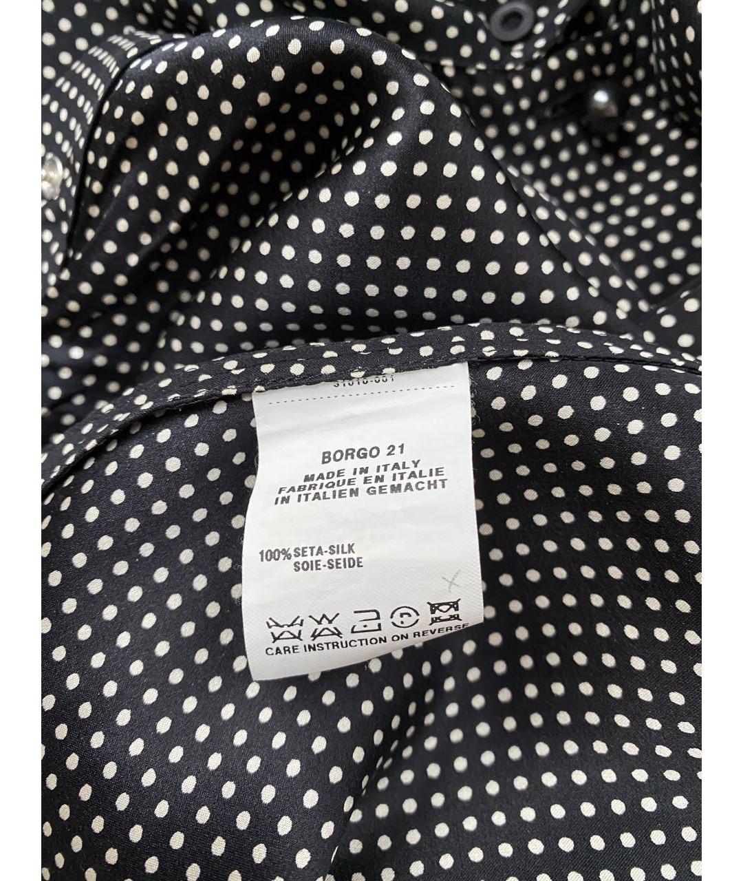 GIORGIO ARMANI Черная шелковая рубашка, фото 4
