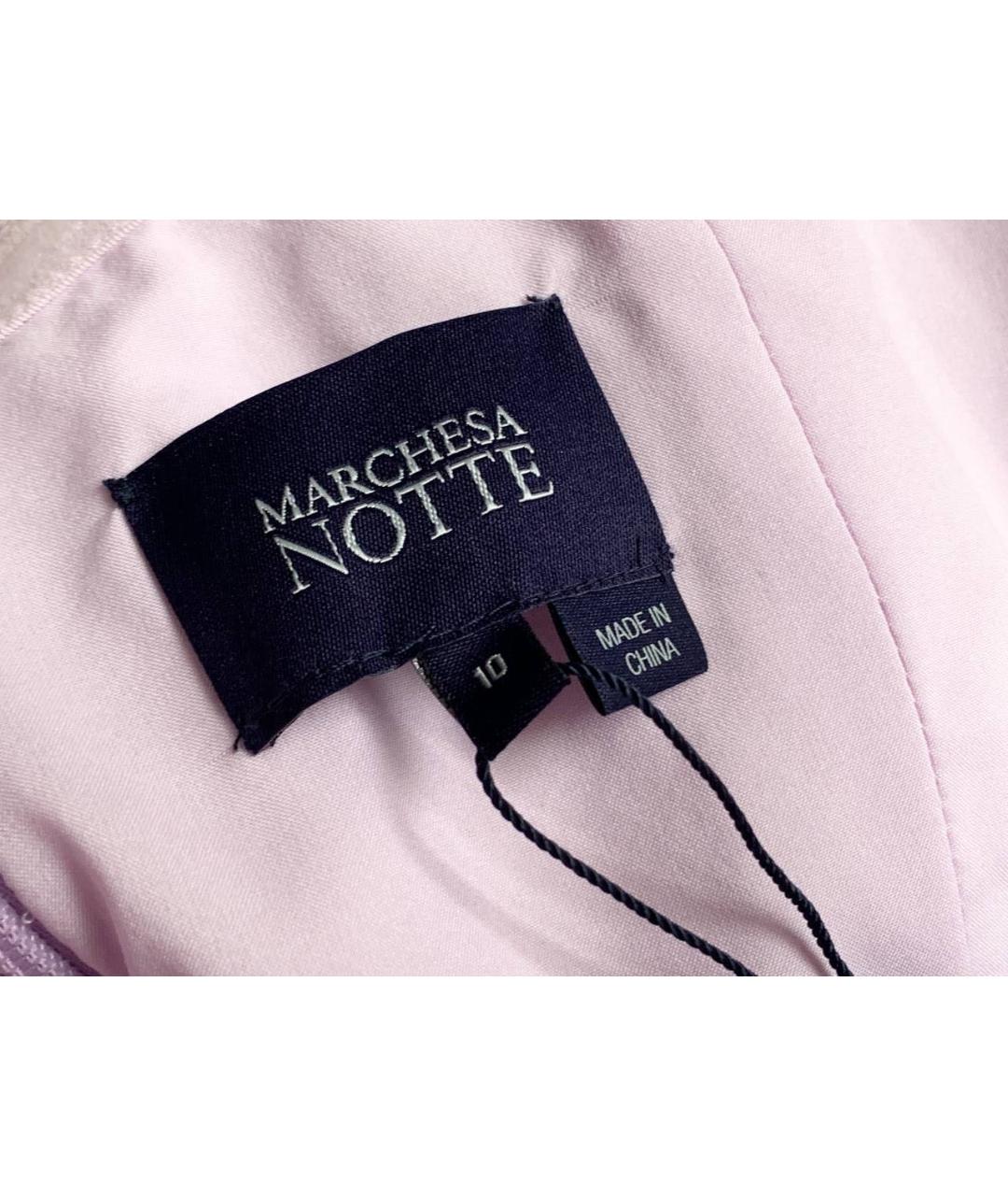 MARCHESA NOTTE Мульти полиэстеровое вечернее платье, фото 4