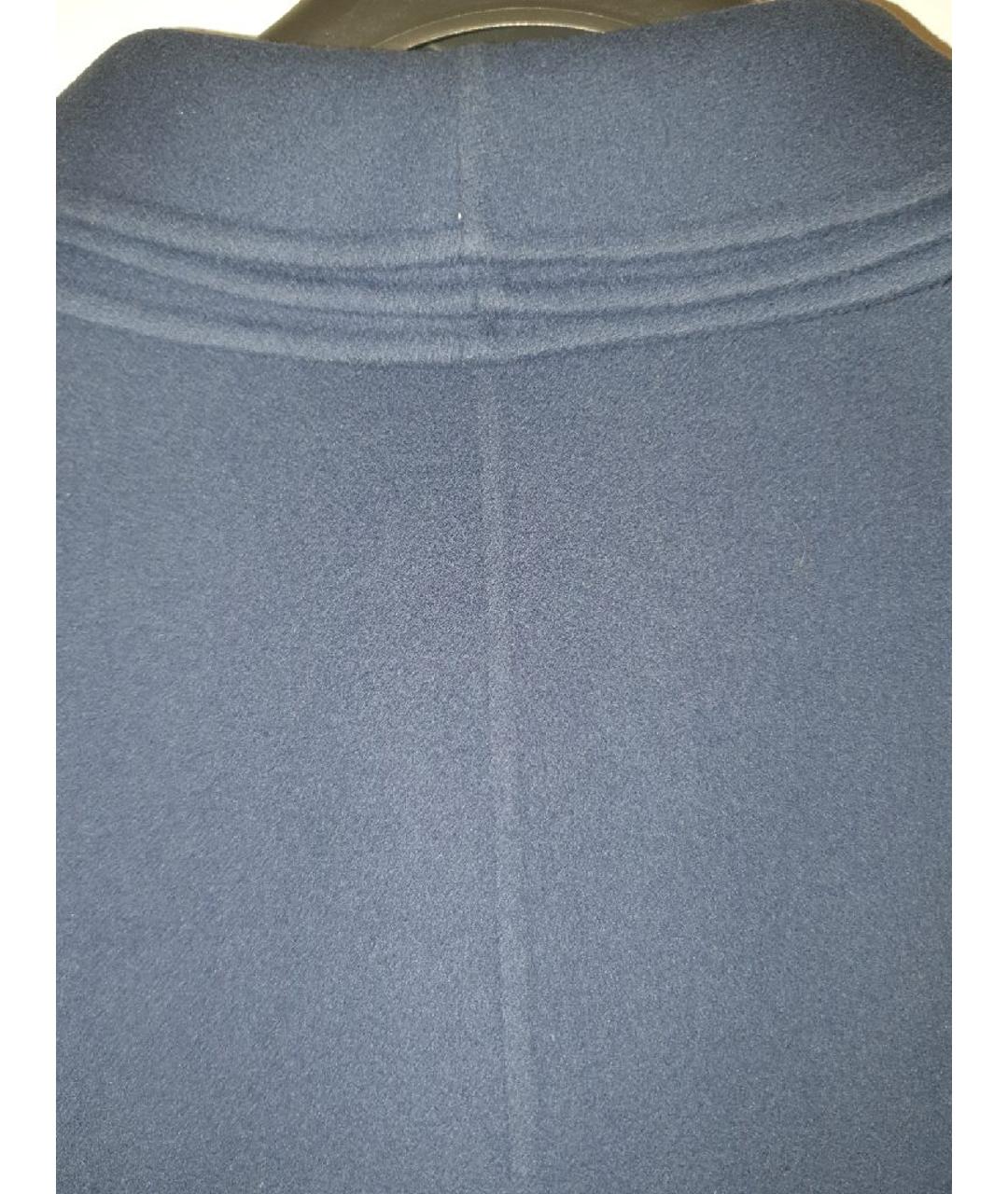 VALENTINO Темно-синее шерстяное пальто, фото 3