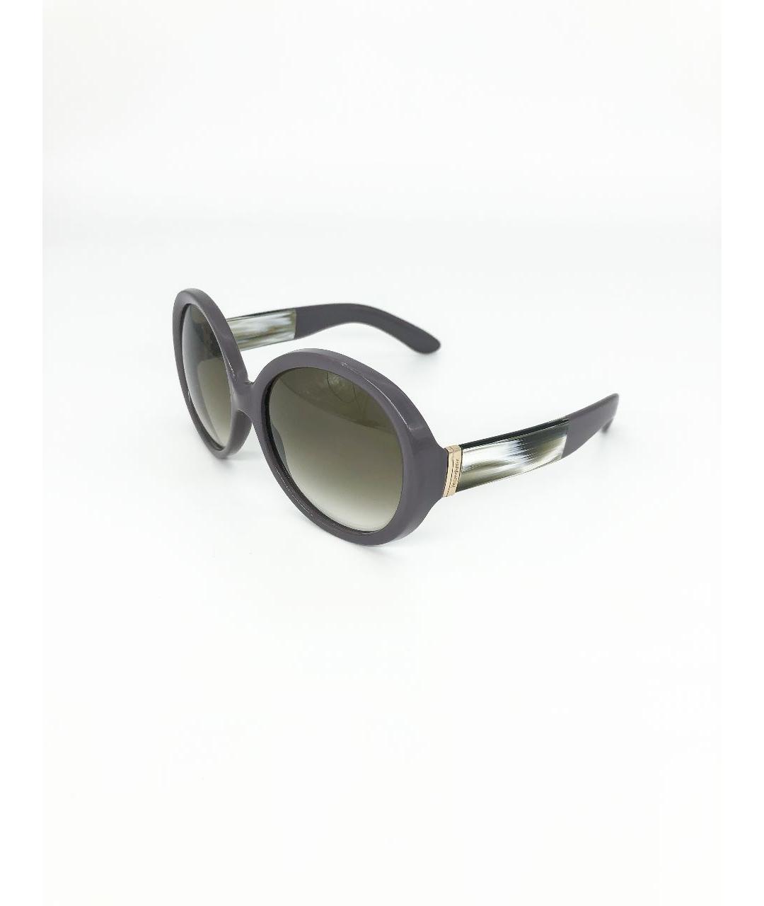 SAINT LAURENT Серые пластиковые солнцезащитные очки, фото 6