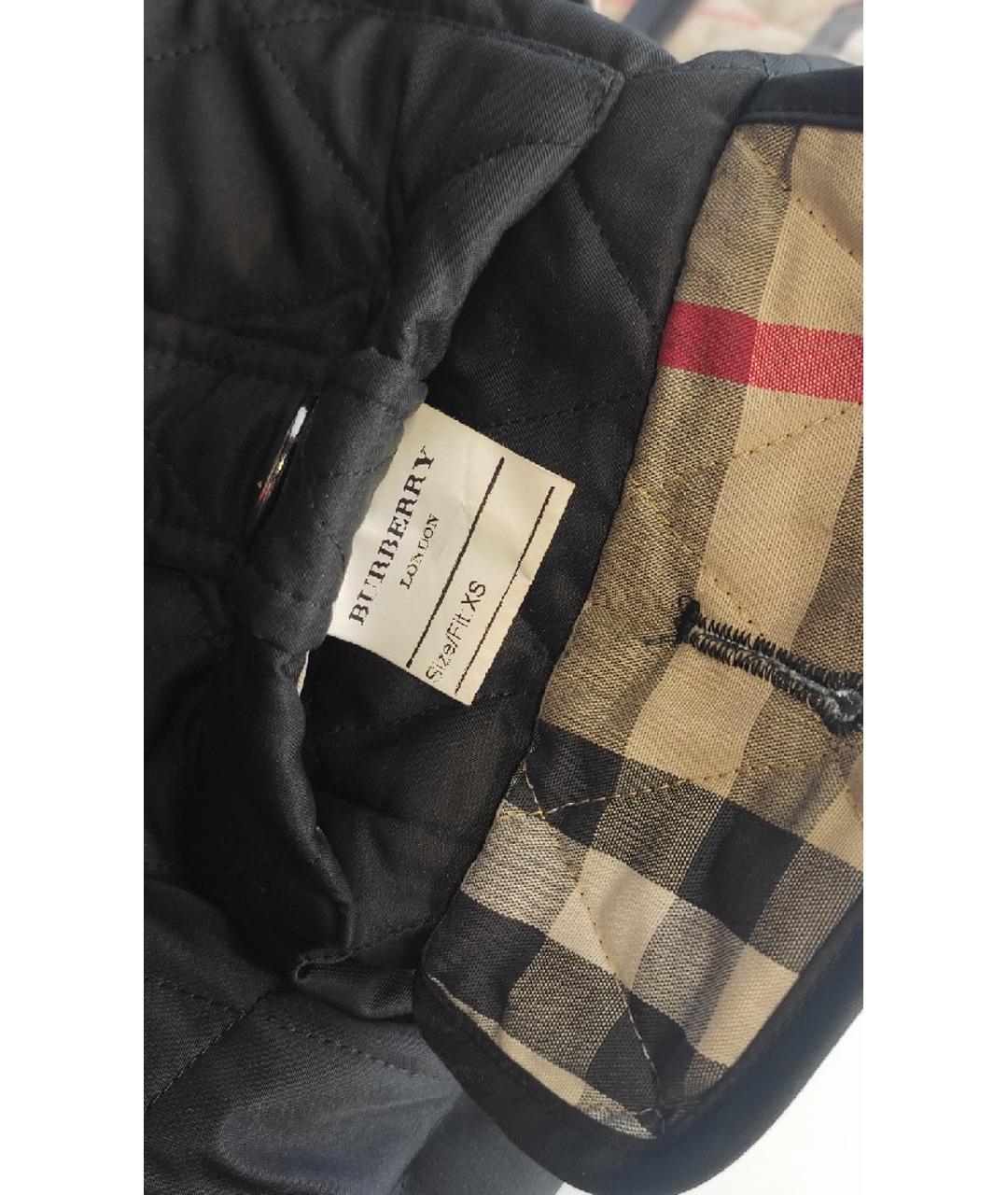 BURBERRY Черная полиэстеровая куртка, фото 7
