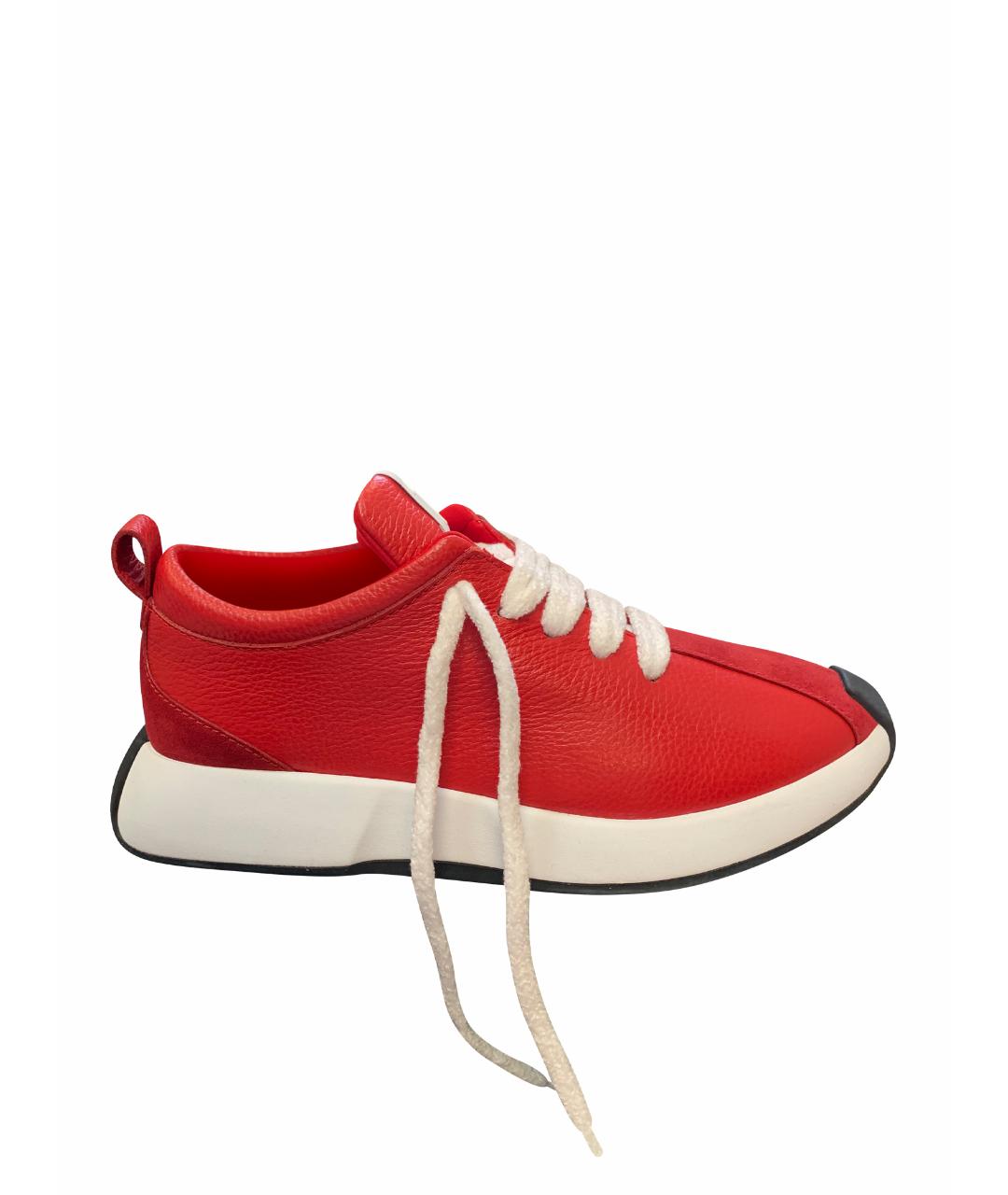 GIUSEPPE ZANOTTI DESIGN Красные низкие кроссовки / кеды, фото 1