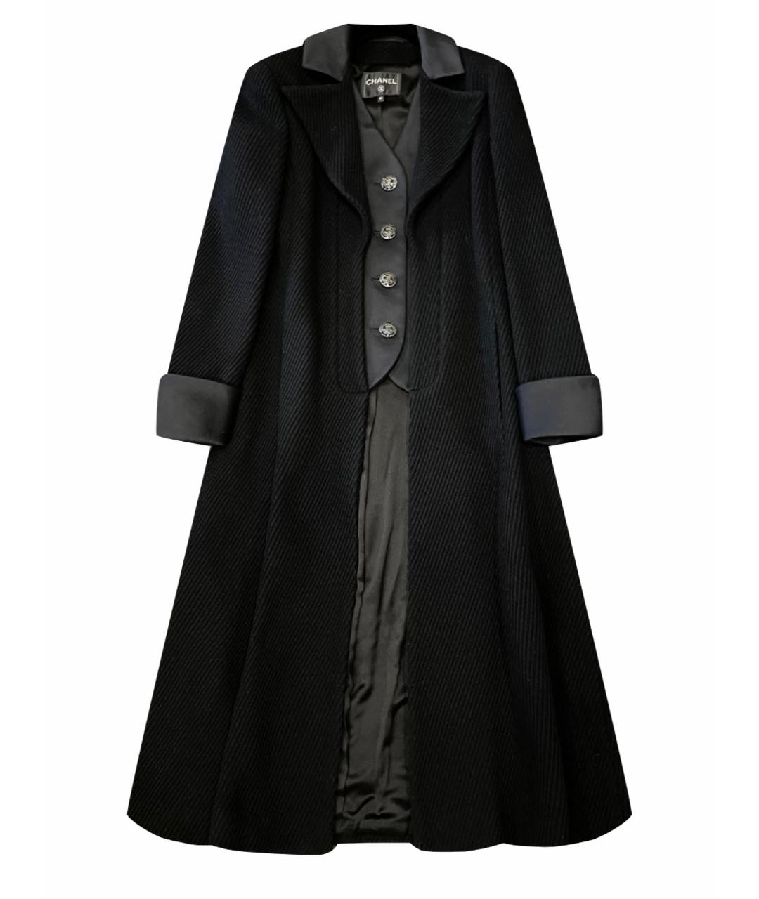 CHANEL PRE-OWNED Черное пальто, фото 1