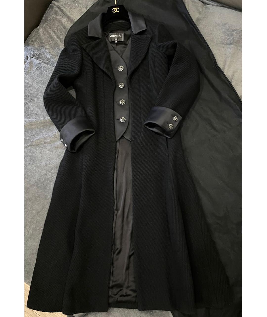 CHANEL PRE-OWNED Черное пальто, фото 5