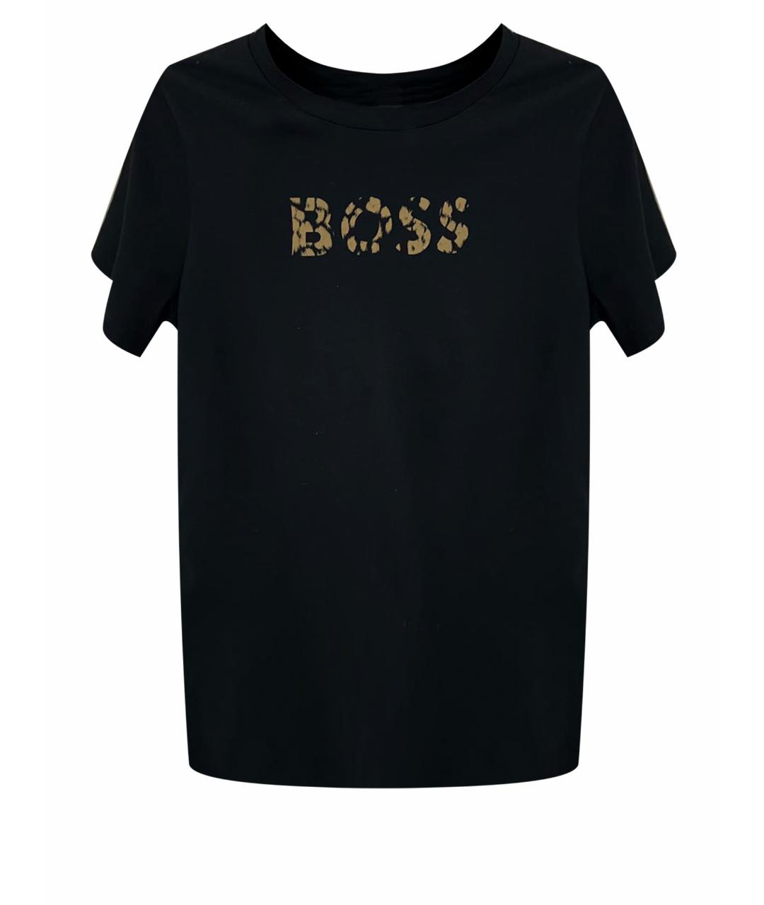 HUGO BOSS Черная хлопковая футболка, фото 1