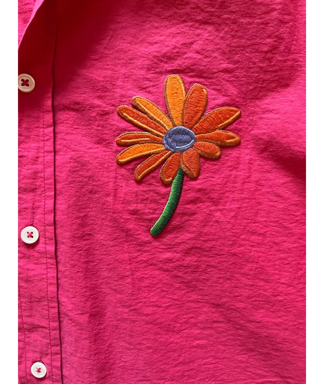 JACQUEMUS Розовая хлопковая рубашка, фото 4
