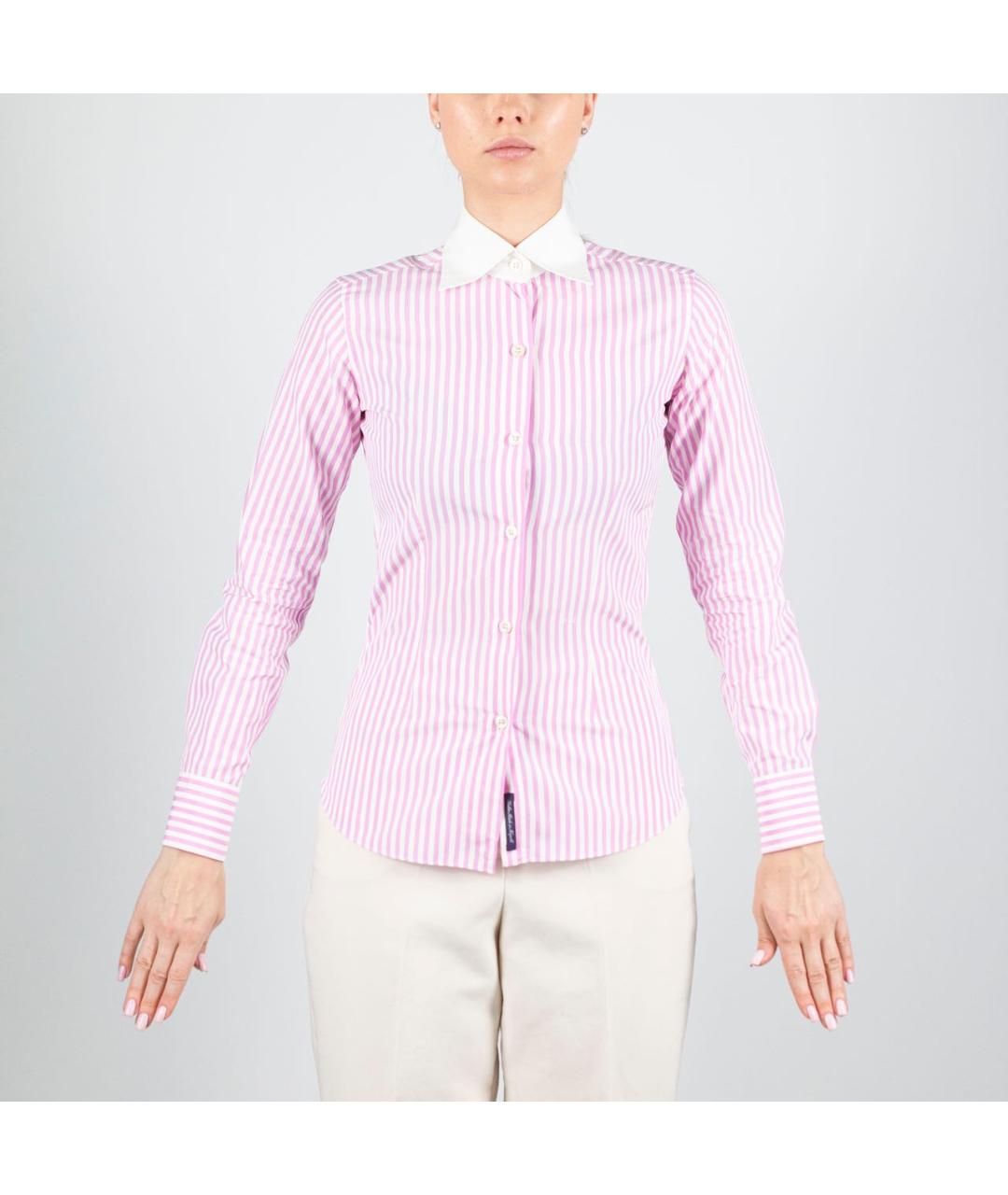 PATRICK HELLMANN Розовая хлопковая рубашка, фото 9