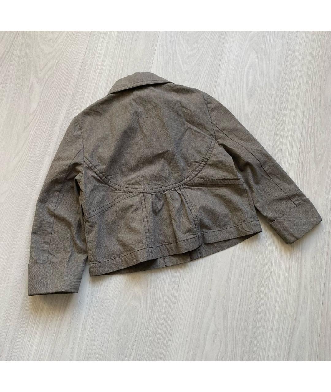 SPORTMAX Бежевый хлопковый жакет/пиджак, фото 8