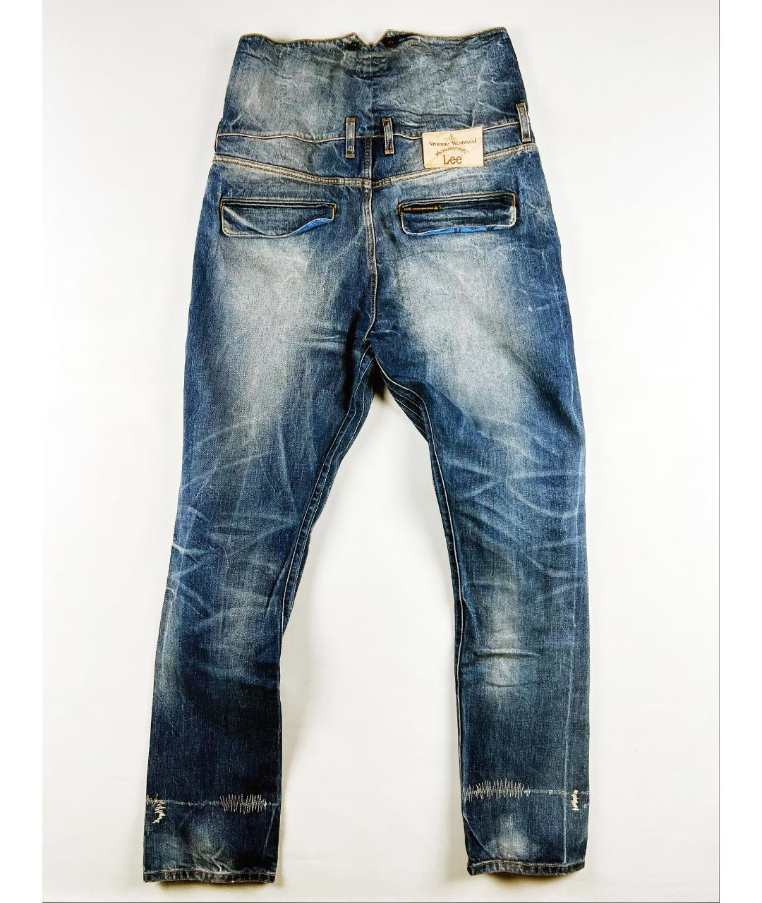 VIVIENNE WESTWOOD ANGLOMANIA Голубые хлопковые джинсы, фото 3