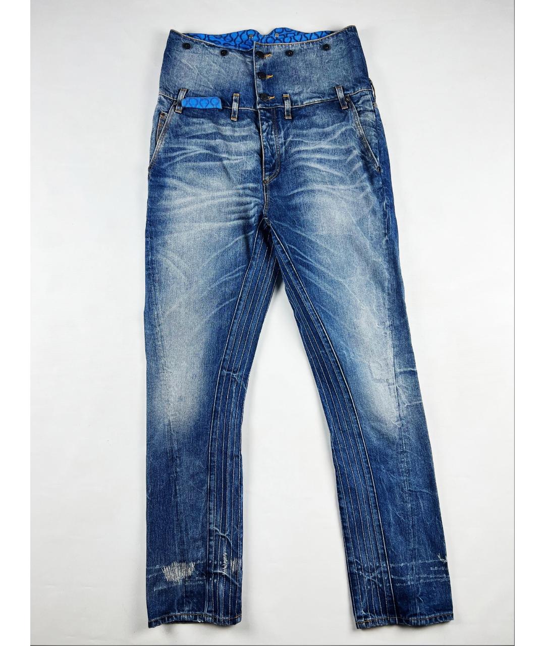 VIVIENNE WESTWOOD ANGLOMANIA Голубые хлопковые джинсы, фото 8
