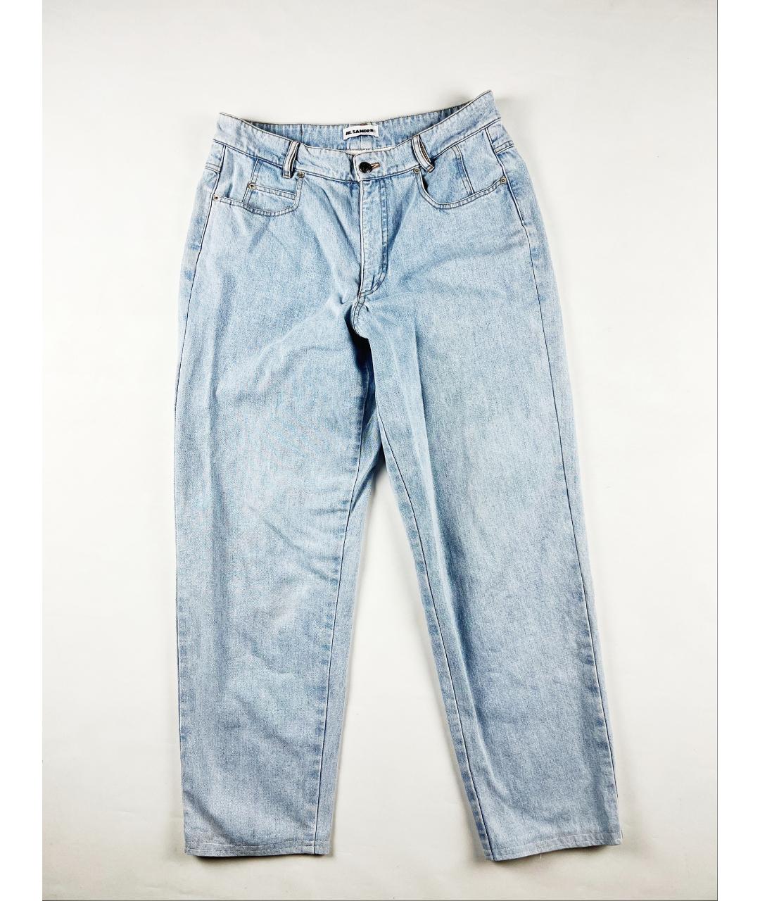 JIL SANDER Голубые хлопковые джинсы, фото 6