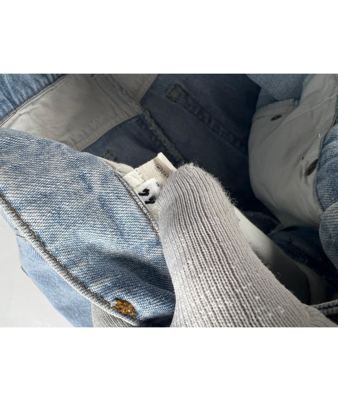 JIL SANDER Голубые хлопковые джинсы, фото 7
