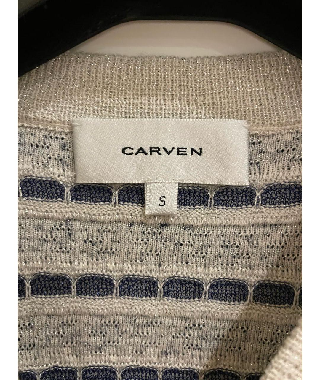 CARVEN Синий полиэстеровый джемпер / свитер, фото 3