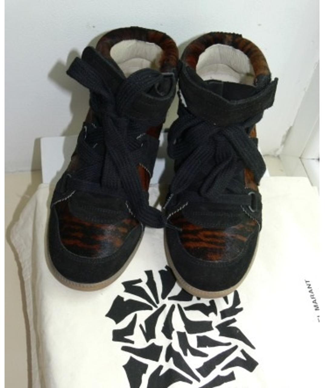 ISABEL MARANT Мульти кожаные кроссовки, фото 4