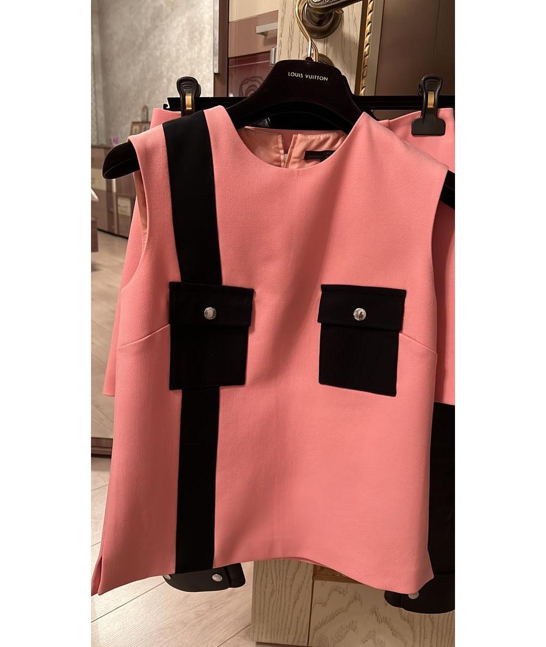 LOUIS VUITTON Розовый костюм с юбками, фото 3