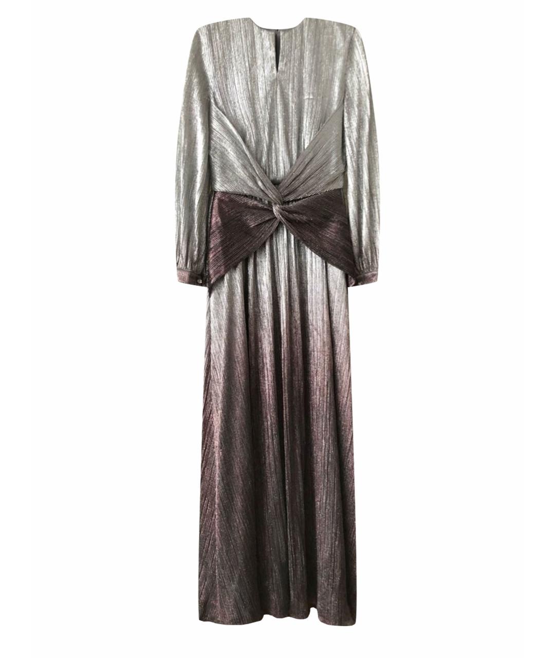 ARAIDA Серебряное полиэстеровое вечернее платье, фото 1