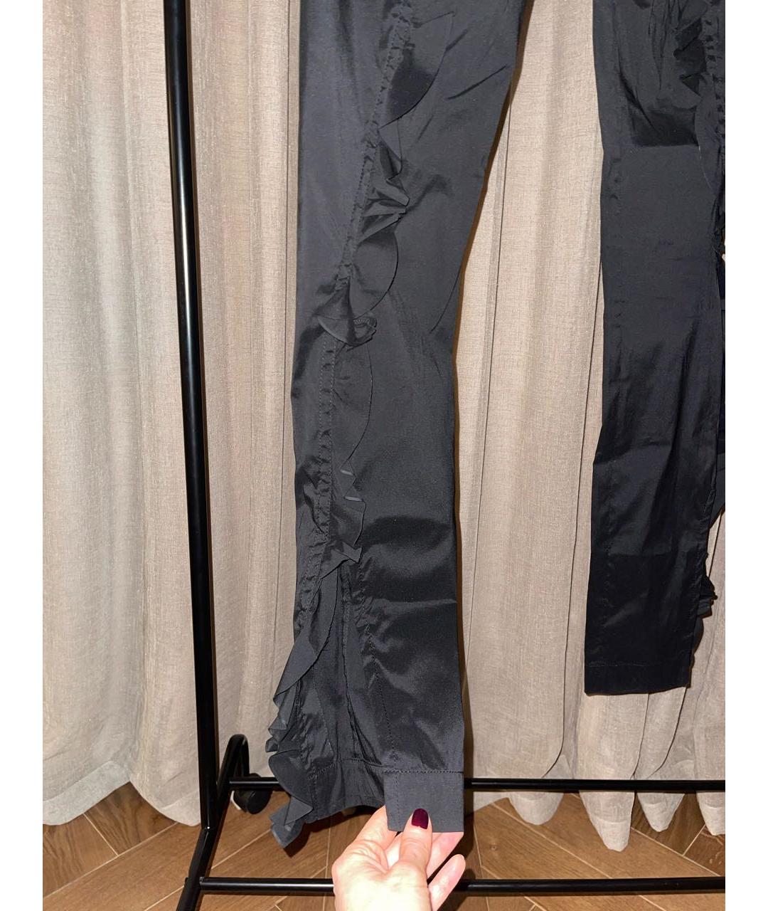 LOUIS VUITTON PRE-OWNED Черные ацетатные брюки узкие, фото 3