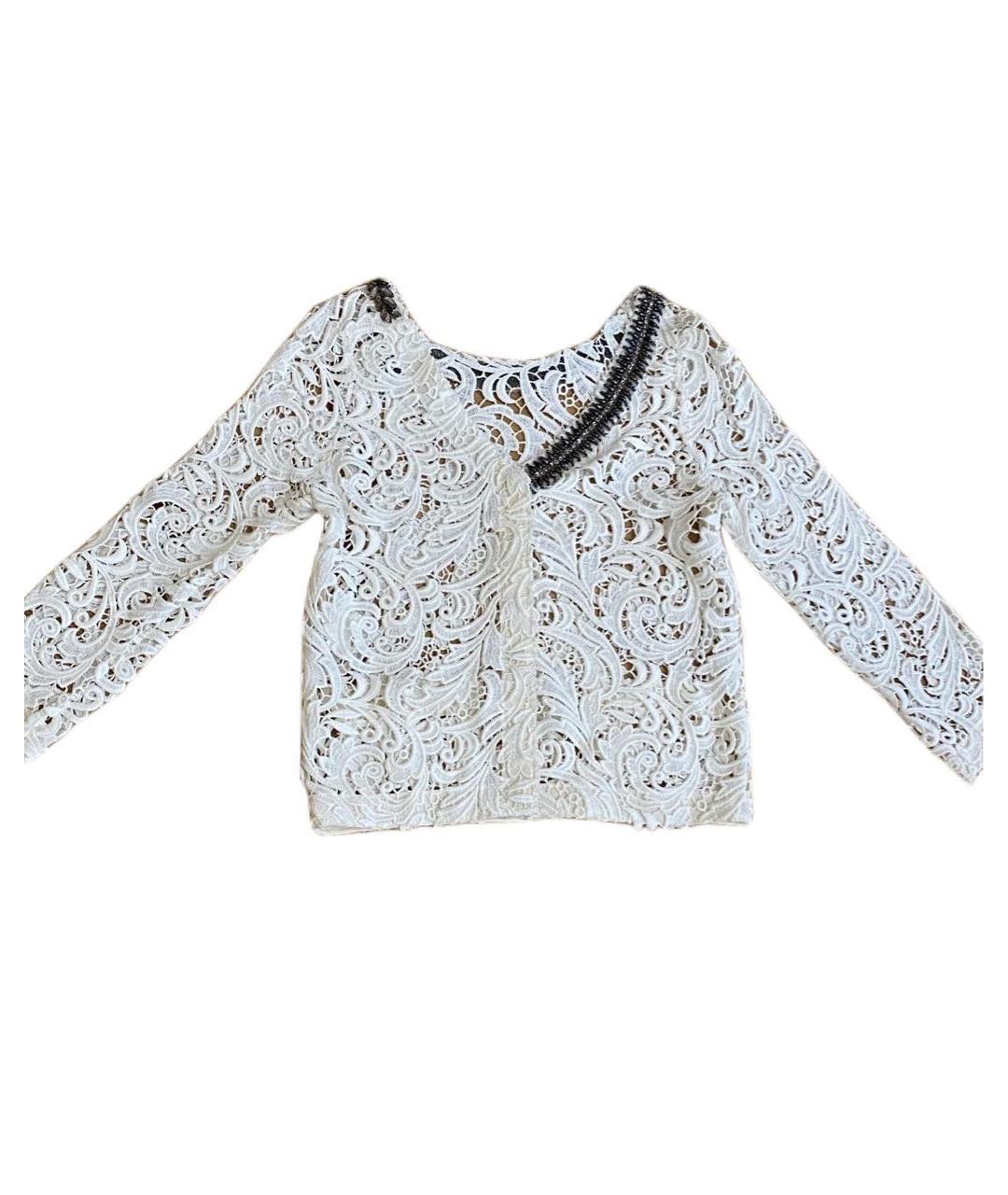 ERMANNO SCERVINO Белый кружевной джемпер / свитер, фото 2