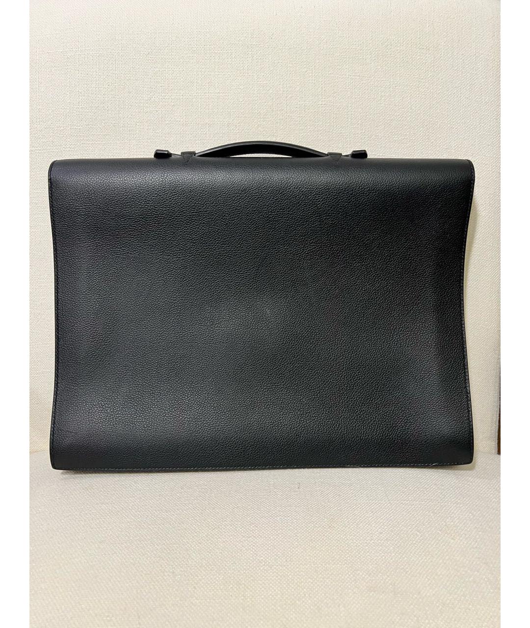 HERMES PRE-OWNED Черный кожаный портфель, фото 3