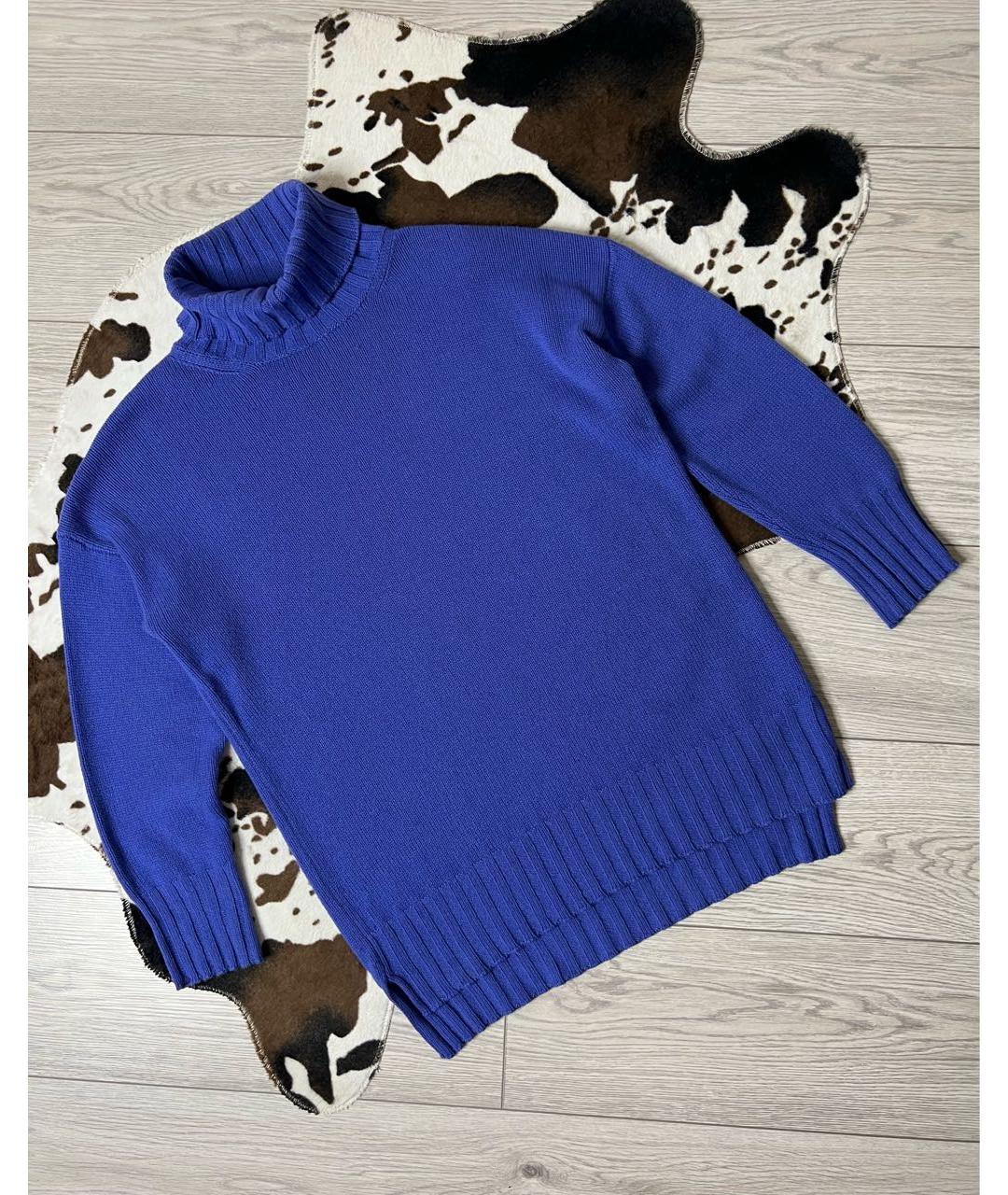 PANICALE Синий кашемировый джемпер / свитер, фото 9