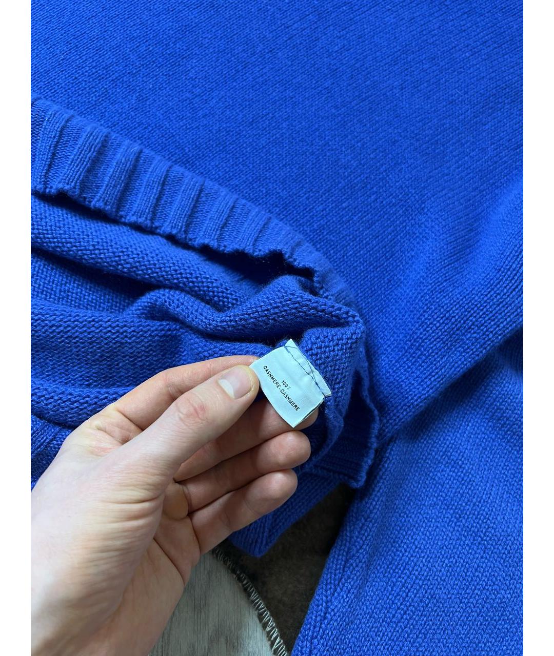 PANICALE Синий кашемировый джемпер / свитер, фото 7