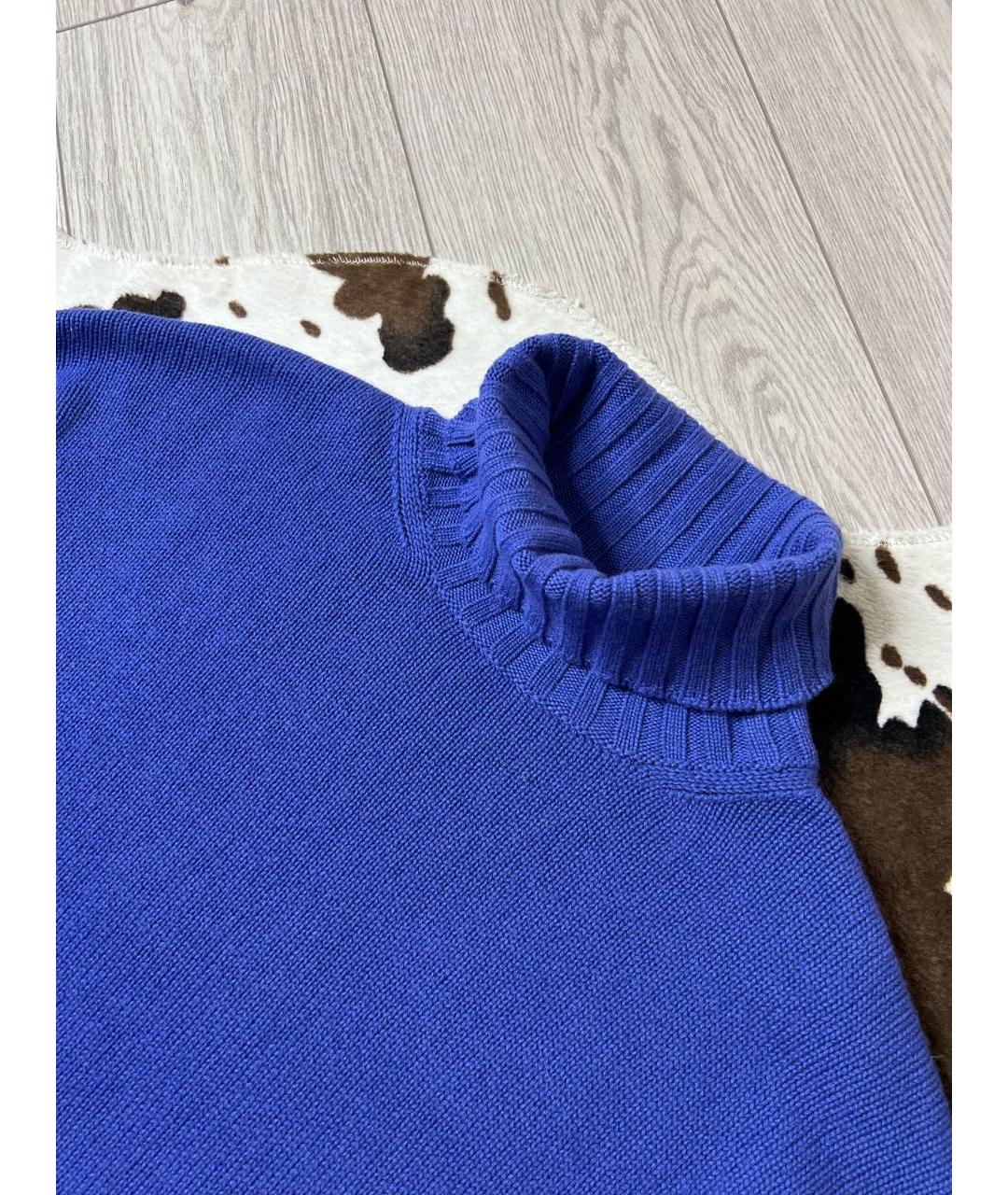 PANICALE Синий кашемировый джемпер / свитер, фото 5
