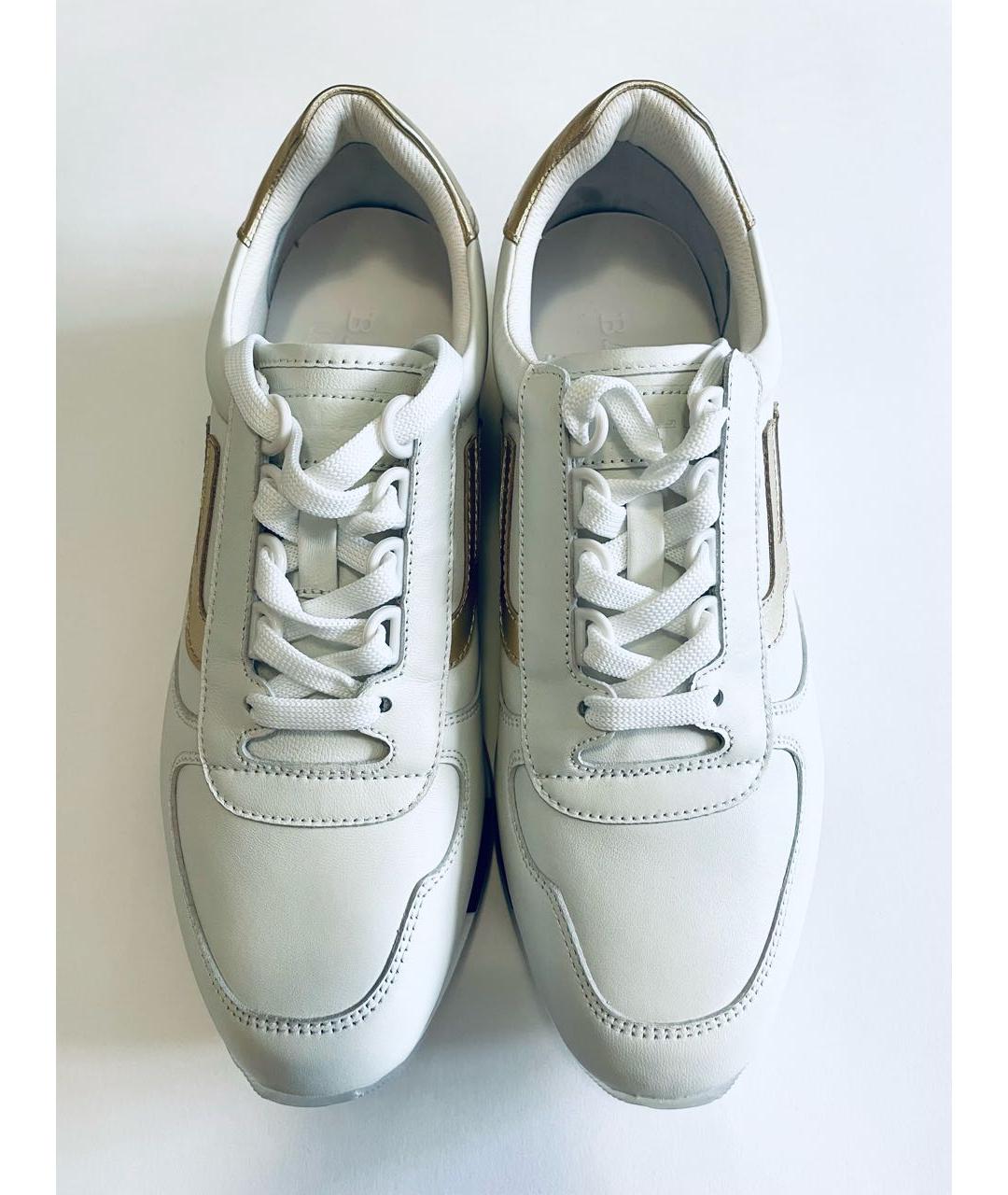 BALLY Белые кожаные кроссовки, фото 5