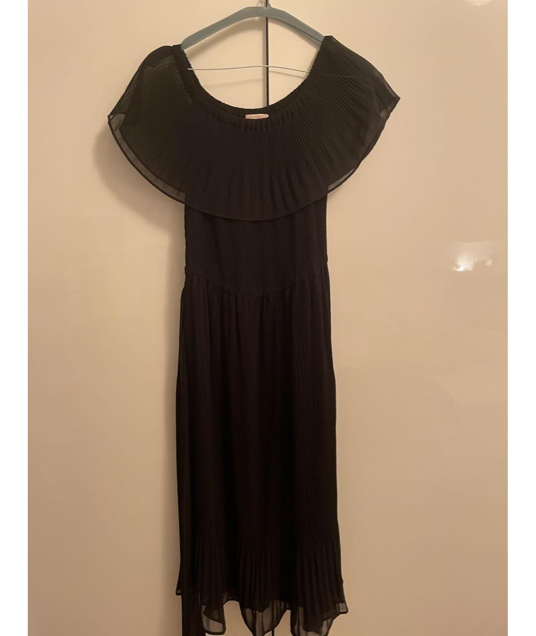 MICHAEL KORS Черное полиэстеровое вечернее платье, фото 6