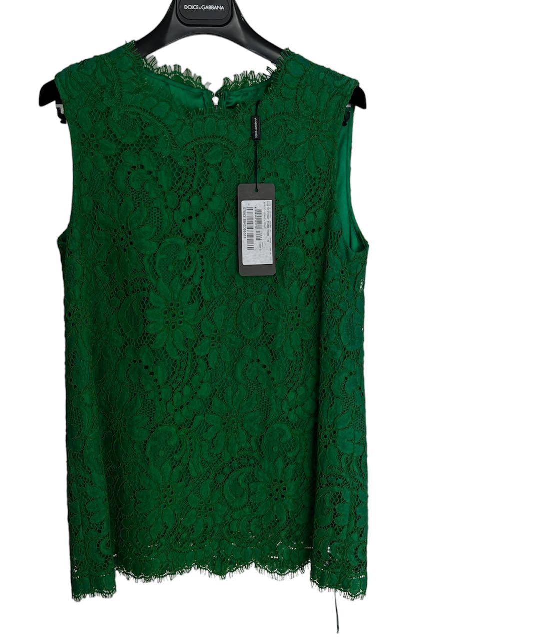 DOLCE&GABBANA Зеленая майка, фото 7