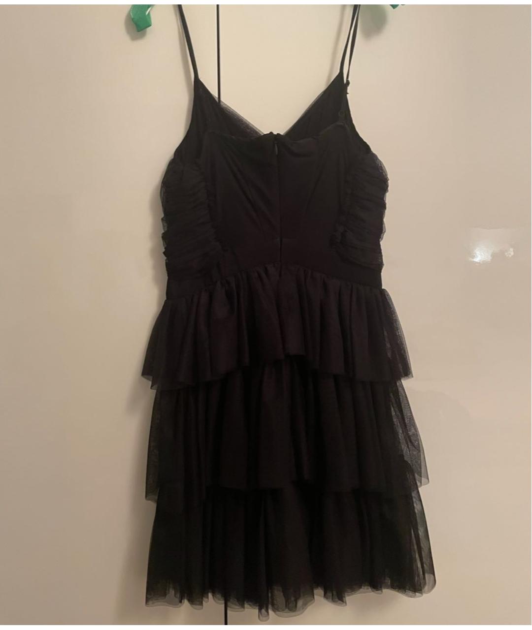 MAJE Черное полиэстеровое коктейльное платье, фото 3