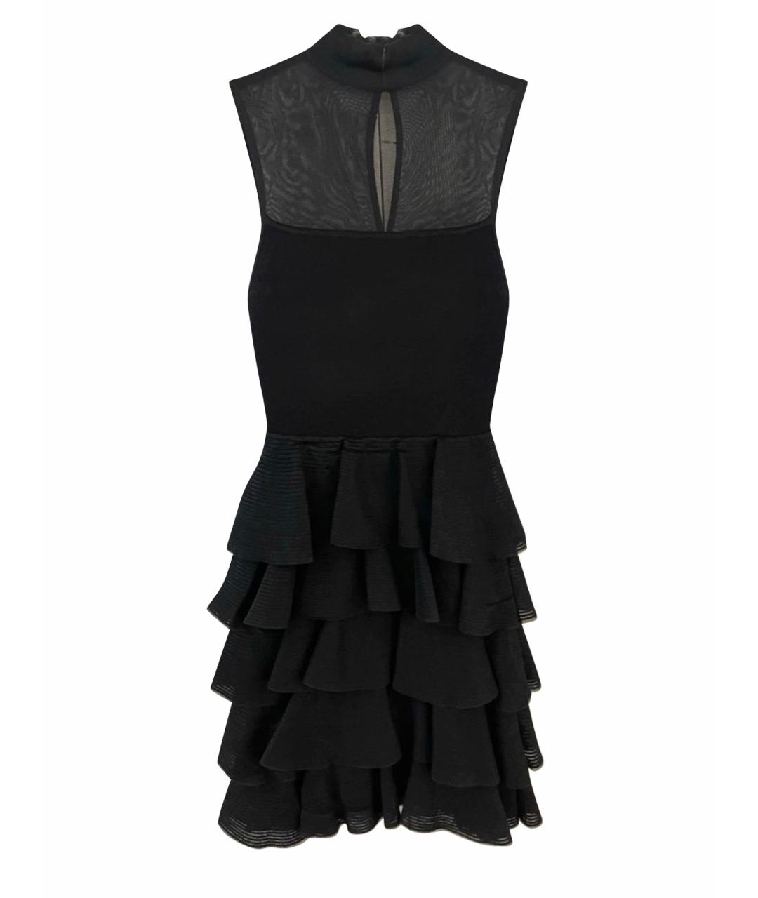 ALICE+OLIVIA Черное полиэстеровое коктейльное платье, фото 1