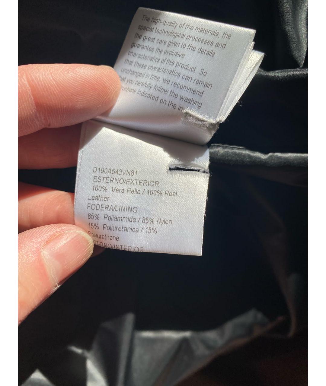 ERMANNO SCERVINO Черная кожаная куртка, фото 7