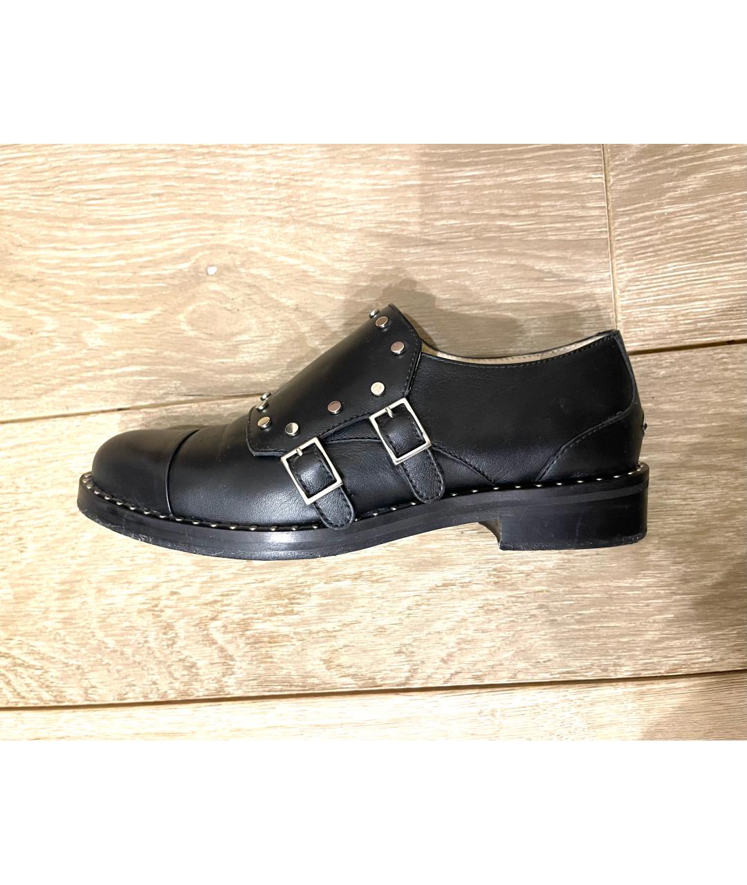 JIMMY CHOO Черные кожаные ботинки, фото 7