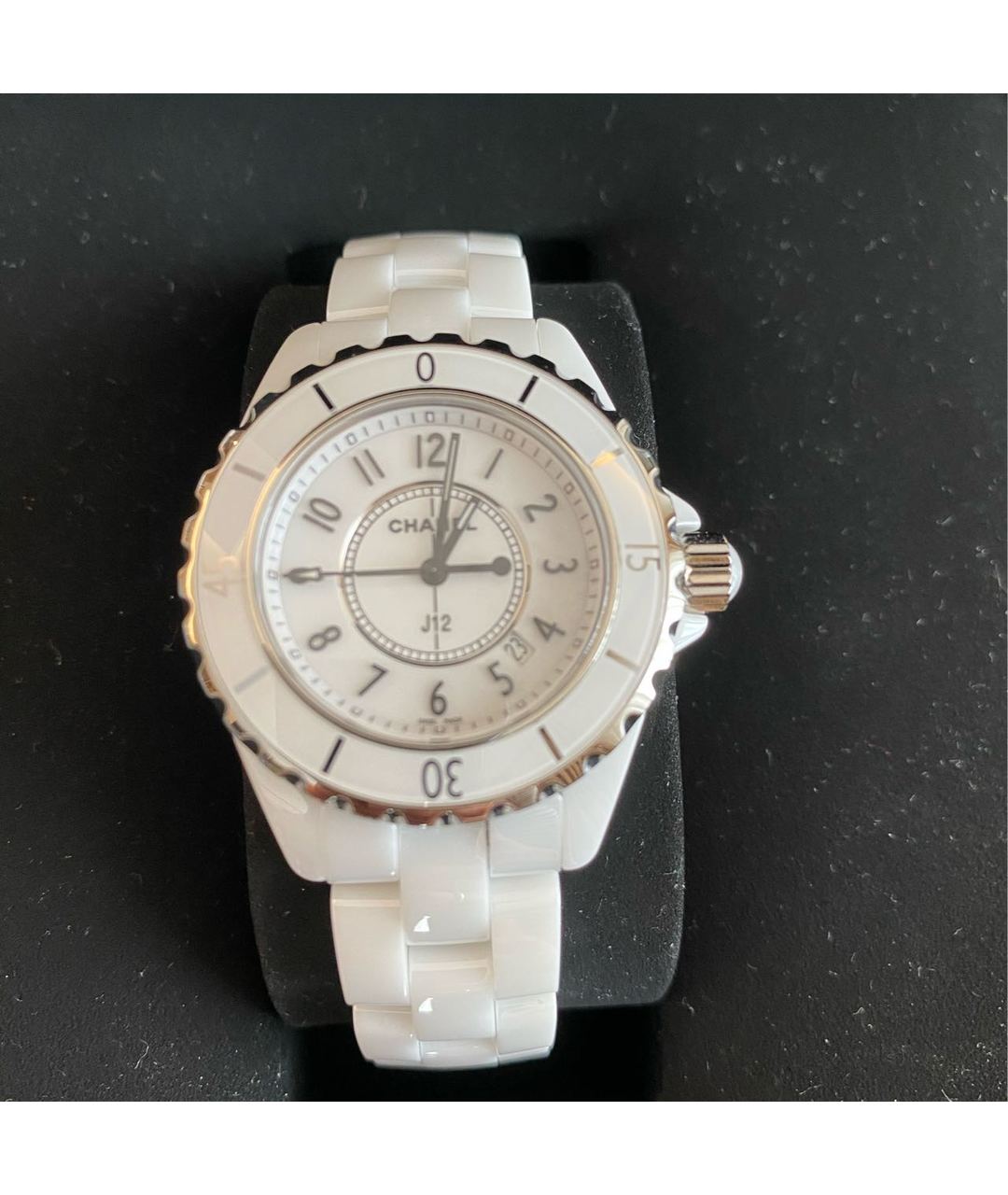 CHANEL PRE-OWNED Белые керамические часы, фото 9
