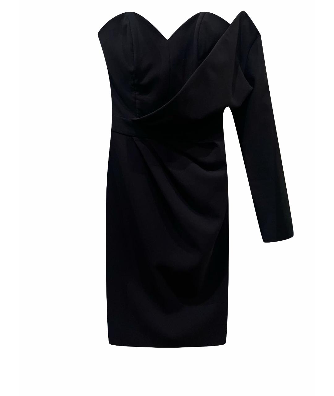 ELISABETTA FRANCHI Черное коктейльное платье, фото 1
