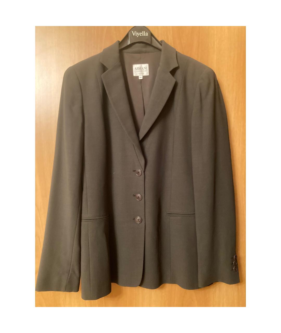 ARMANI COLLEZIONI Зеленый шерстяной жакет/пиджак, фото 6