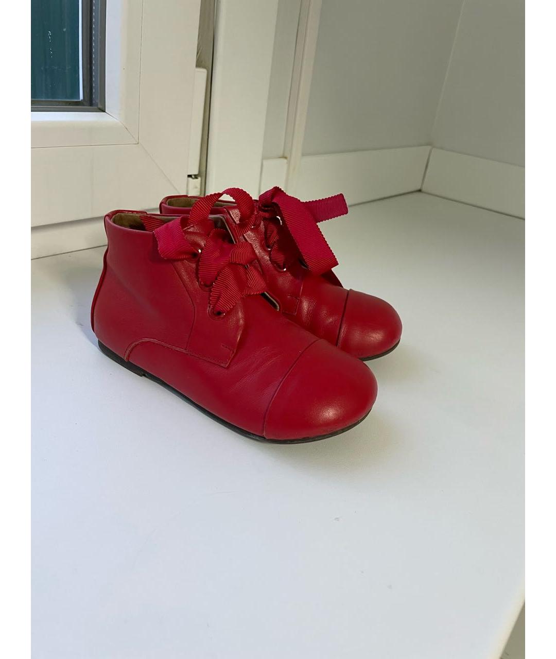 Age Of Innocence Красные кожаные ботинки, фото 4