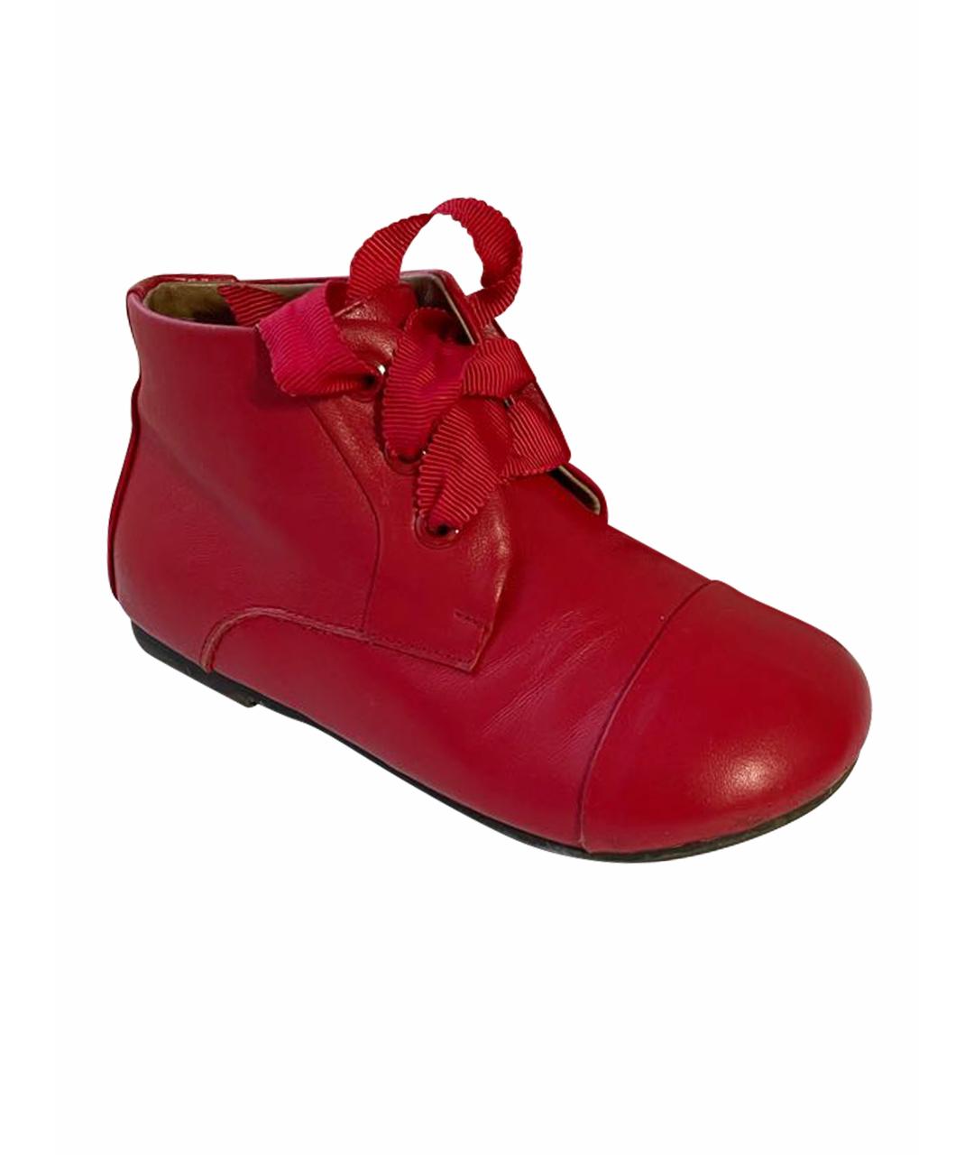 Age Of Innocence Красные кожаные ботинки, фото 1