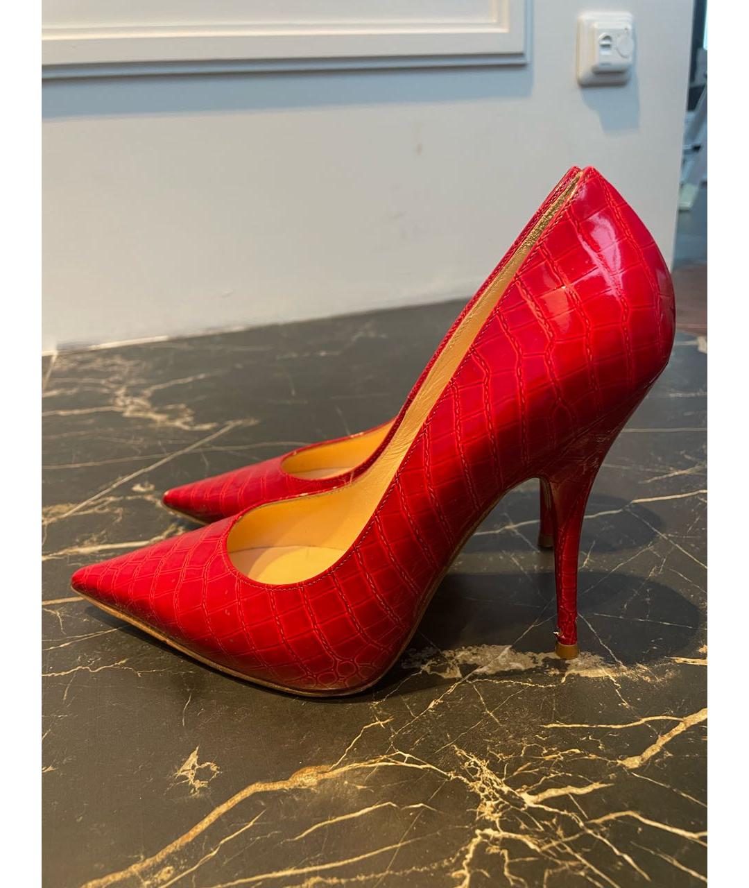 CASADEI Красные туфли из лакированной кожи, фото 4