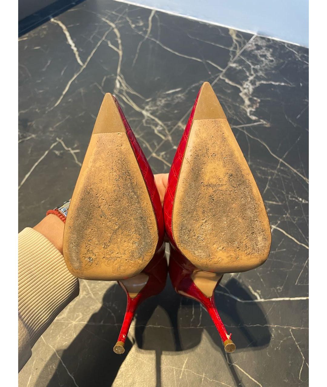CASADEI Красные туфли из лакированной кожи, фото 5