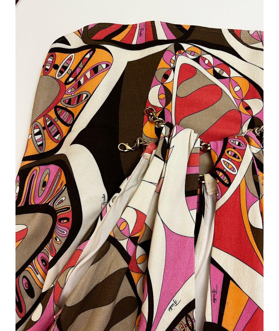 EMILIO PUCCI Мульти вискозное платье, фото 4