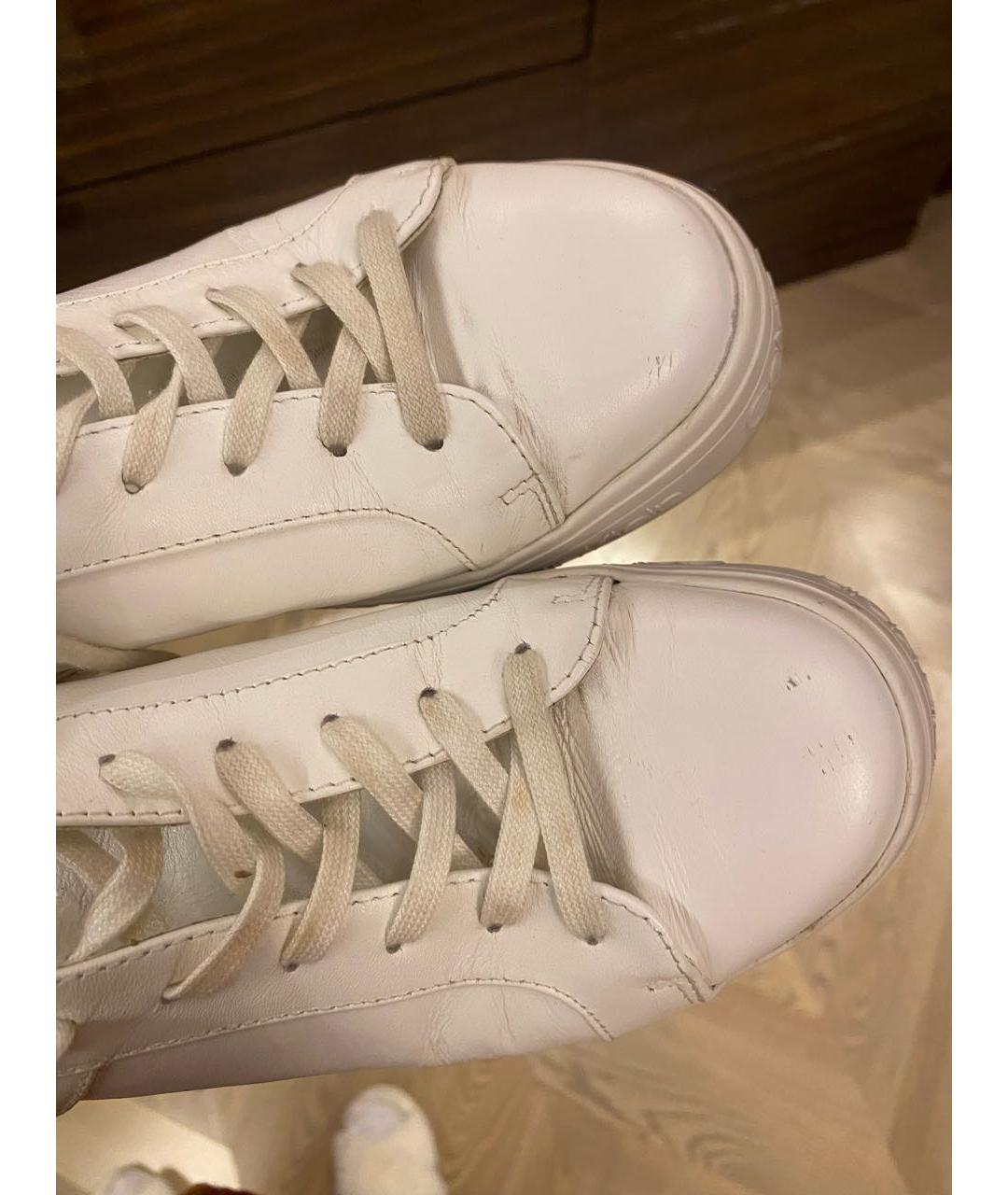 CALVIN KLEIN Белые кожаные кроссовки, фото 2
