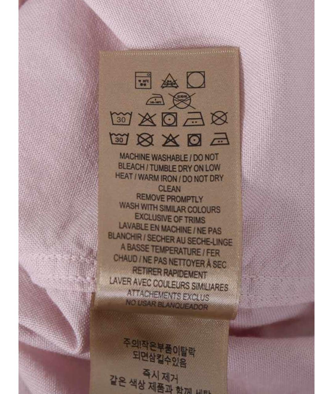 BURBERRY Розовая хлопковая рубашка, фото 6