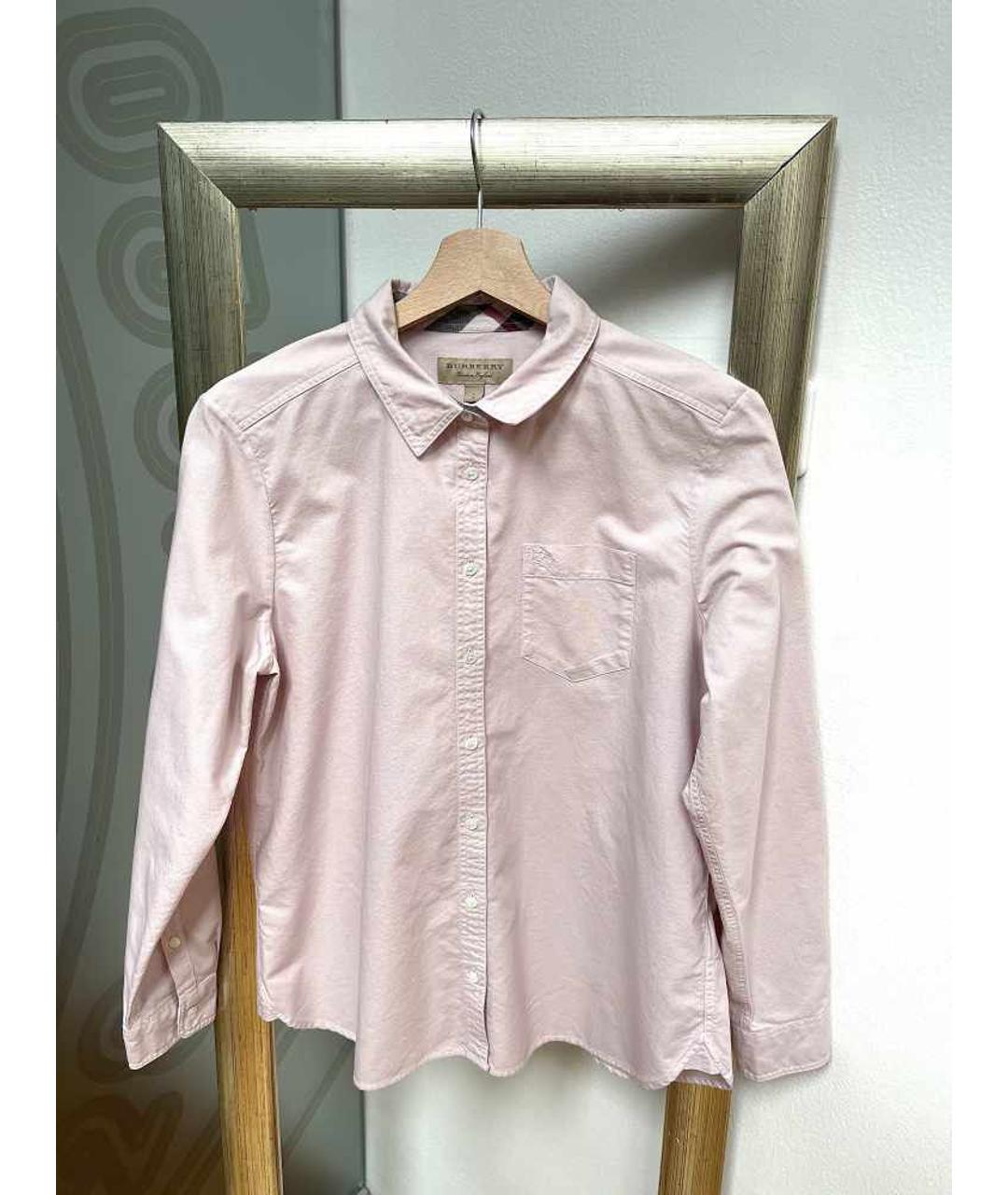 BURBERRY Розовая хлопковая рубашка, фото 8