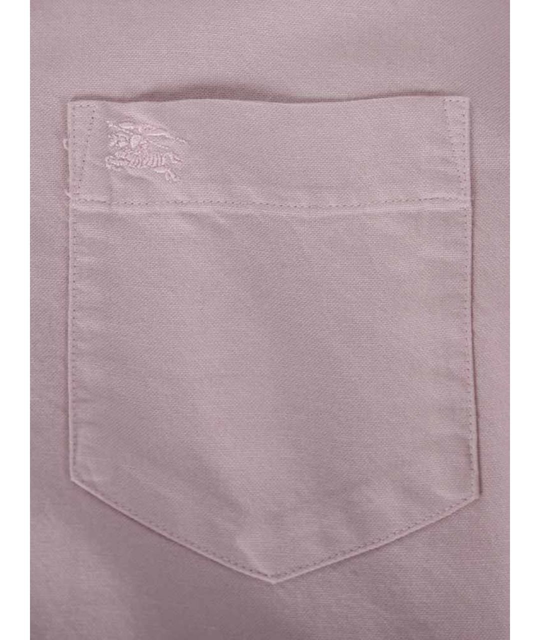 BURBERRY Розовая хлопковая рубашка, фото 2