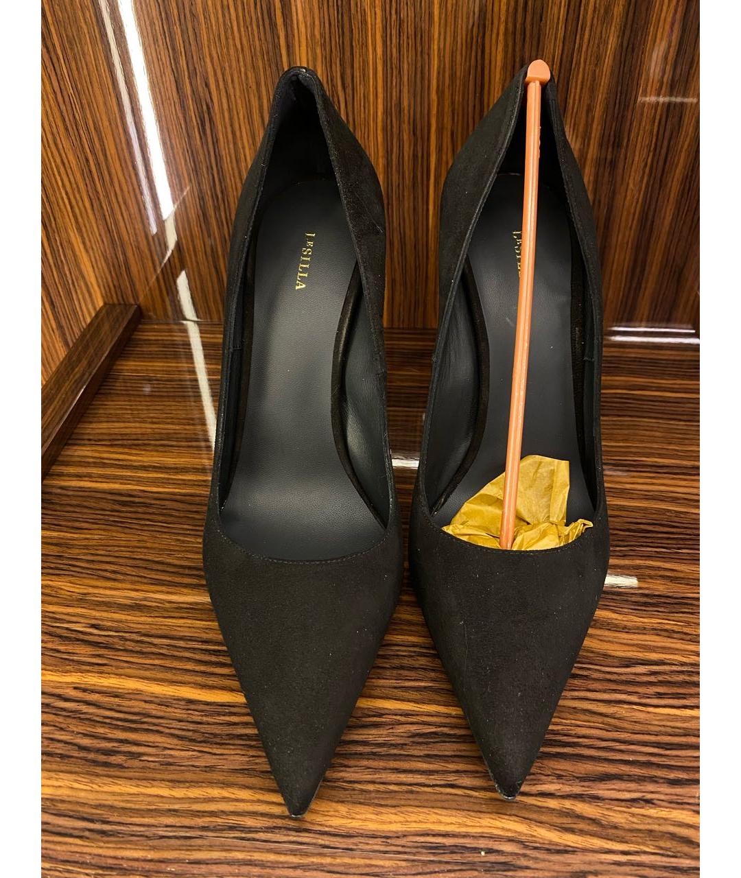 LE SILLA Черные замшевые туфли, фото 5