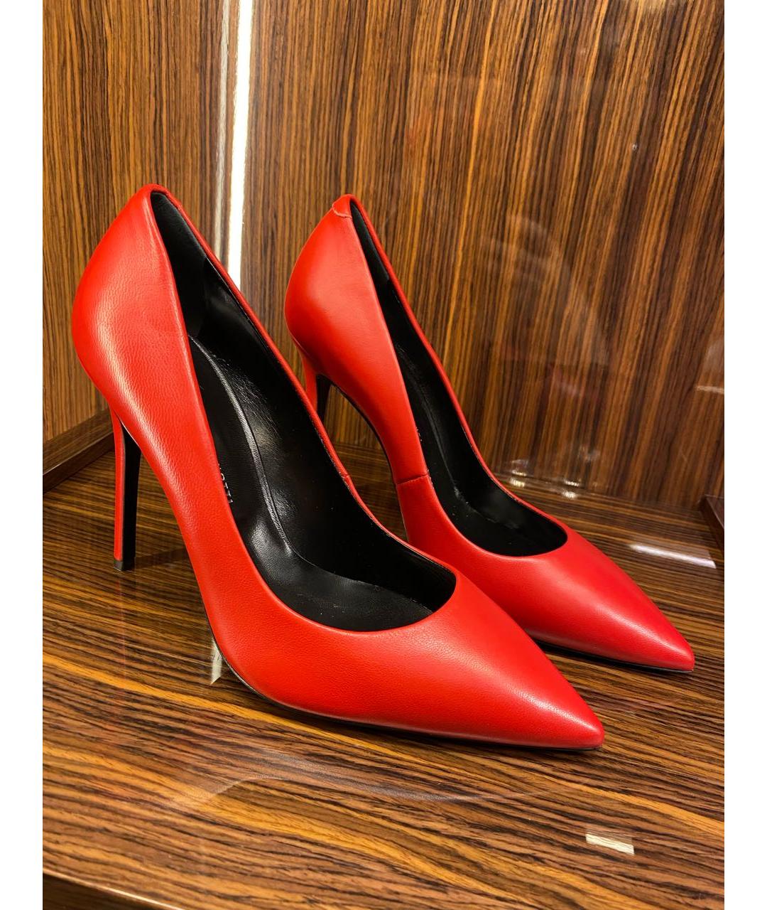 GIUSEPPE ZANOTTI DESIGN Красные кожаные туфли, фото 3