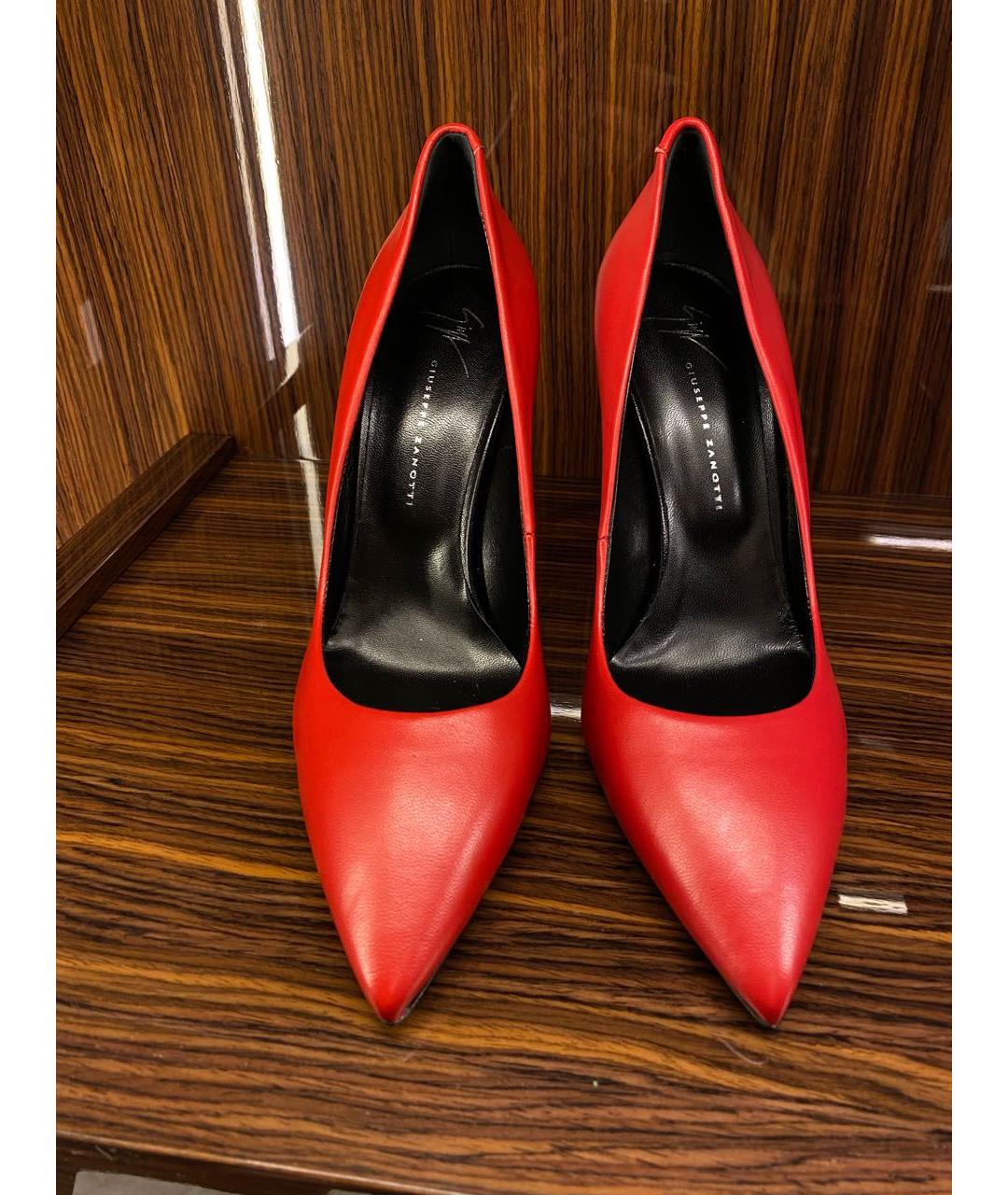 GIUSEPPE ZANOTTI DESIGN Красные кожаные туфли, фото 2
