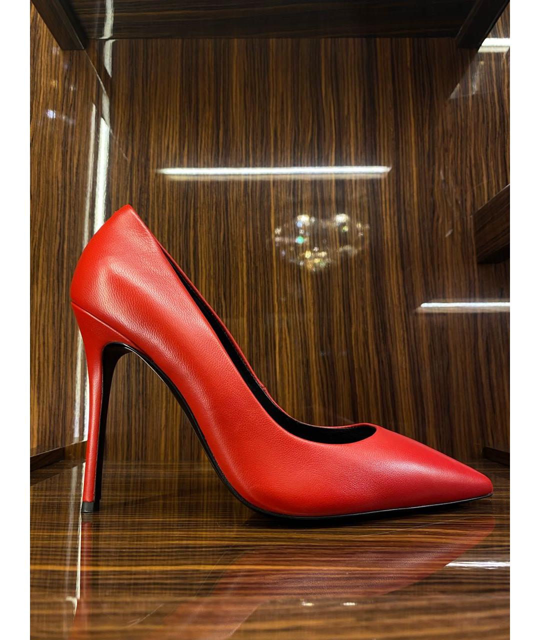 GIUSEPPE ZANOTTI DESIGN Красные кожаные туфли, фото 6